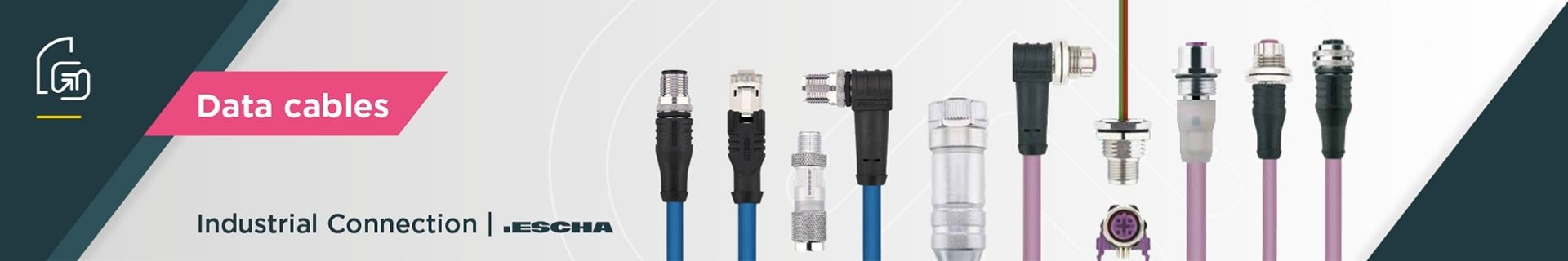 Escha data cables for industrial Ethernet and fieldbus communication